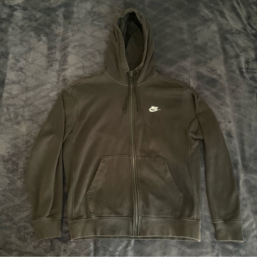 Nike Black Zip-Up Hoodie Size M